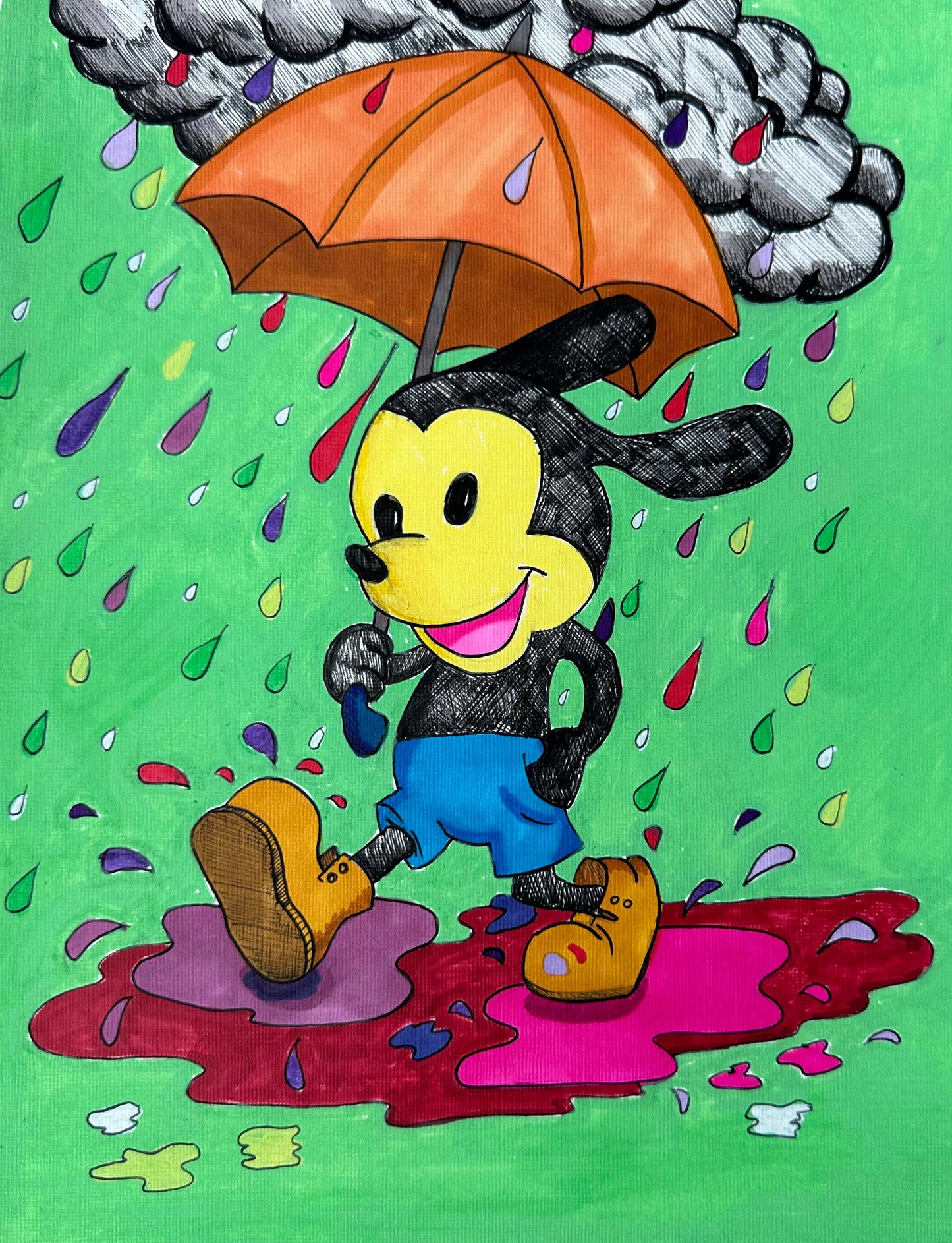 VINTAGE MICKEY RAIN